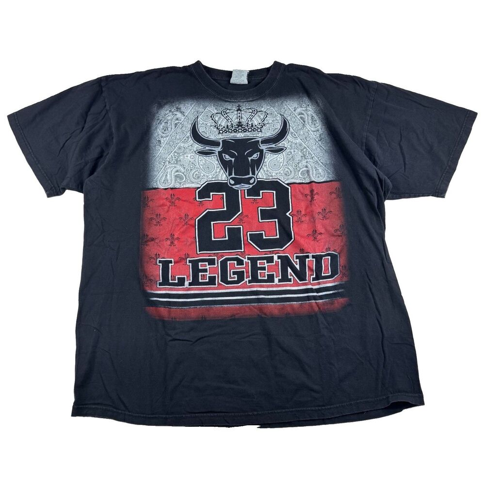 VTG Chicago Bulls Michael Jordan 23 Legend Phat Doc T-Shirt Men's 3XL Rap Tee